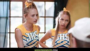 Cheerleader Porn: Cheerleader chicks in tiny skirts, teen porn XXX - PORNV. XXX